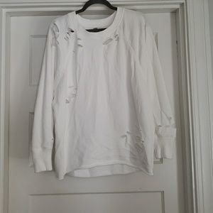 Aerie distressed sweatshirt